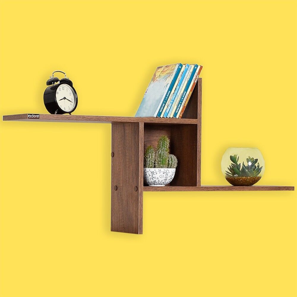 Hanah Home Zidna polica Raf-04-Oo-1, 100x50x18 cm, Orah