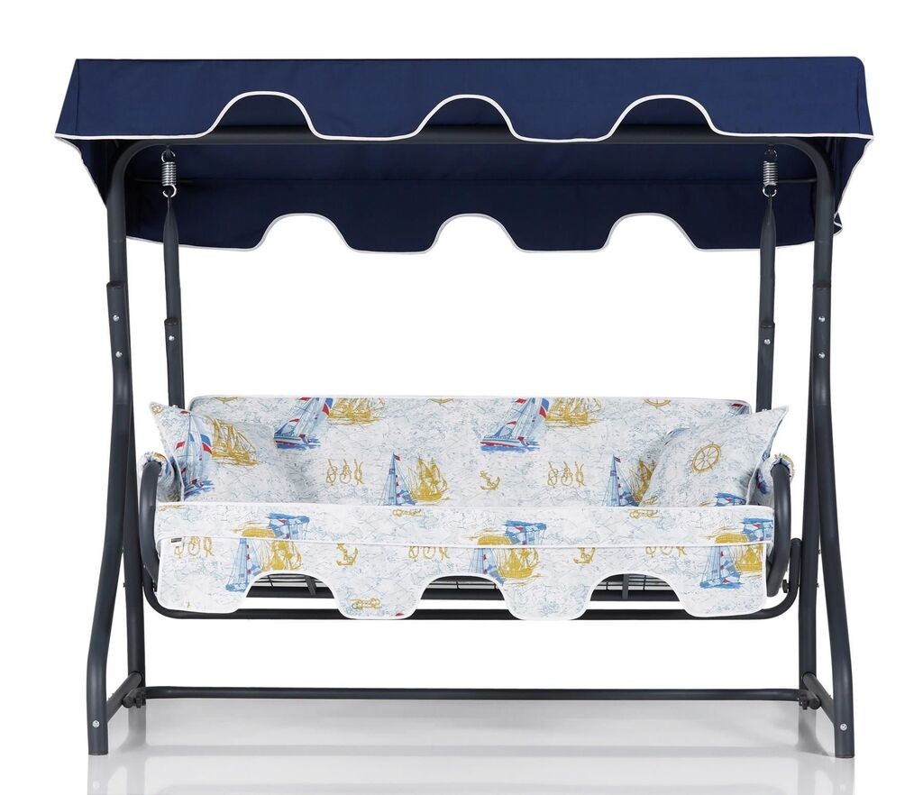 Hanah Home Baštenska ljuljaška Ruta, 200x170x110cm, Plavo-bela