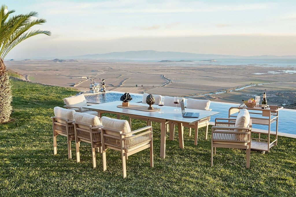 Hanah Home Set baštenskog nameštaja Venedik Ceramic, Bež