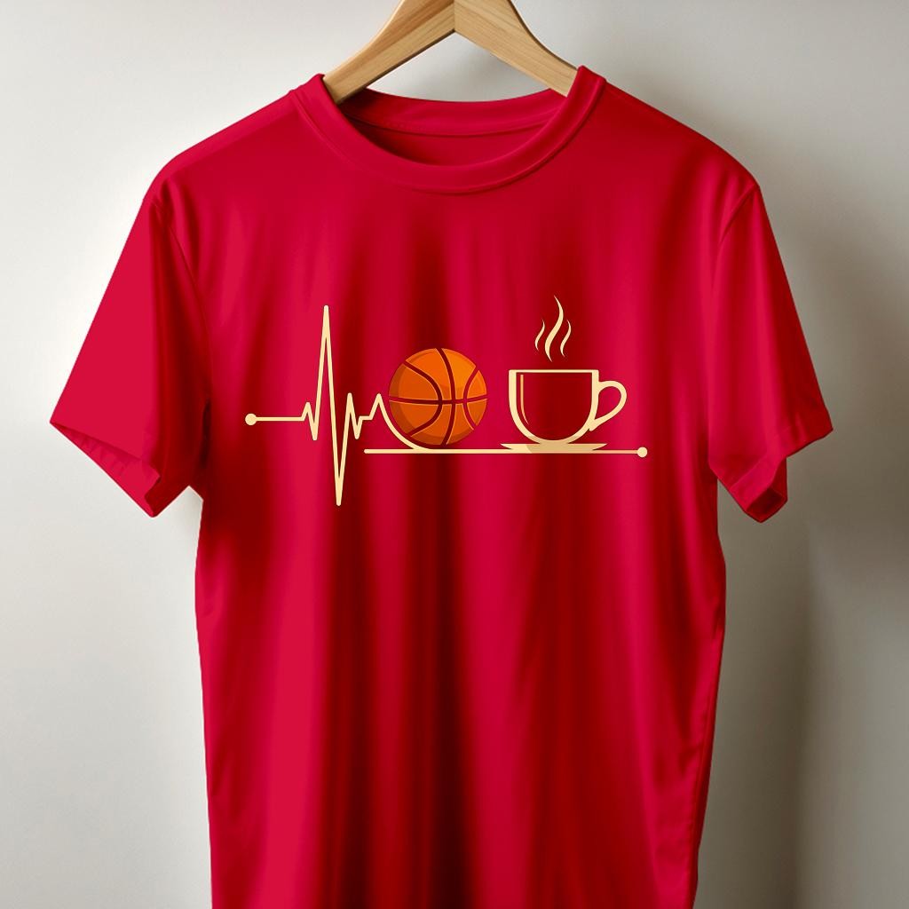 Camiseta Muška majica sa štampanim printom Cam 4010, Crvena