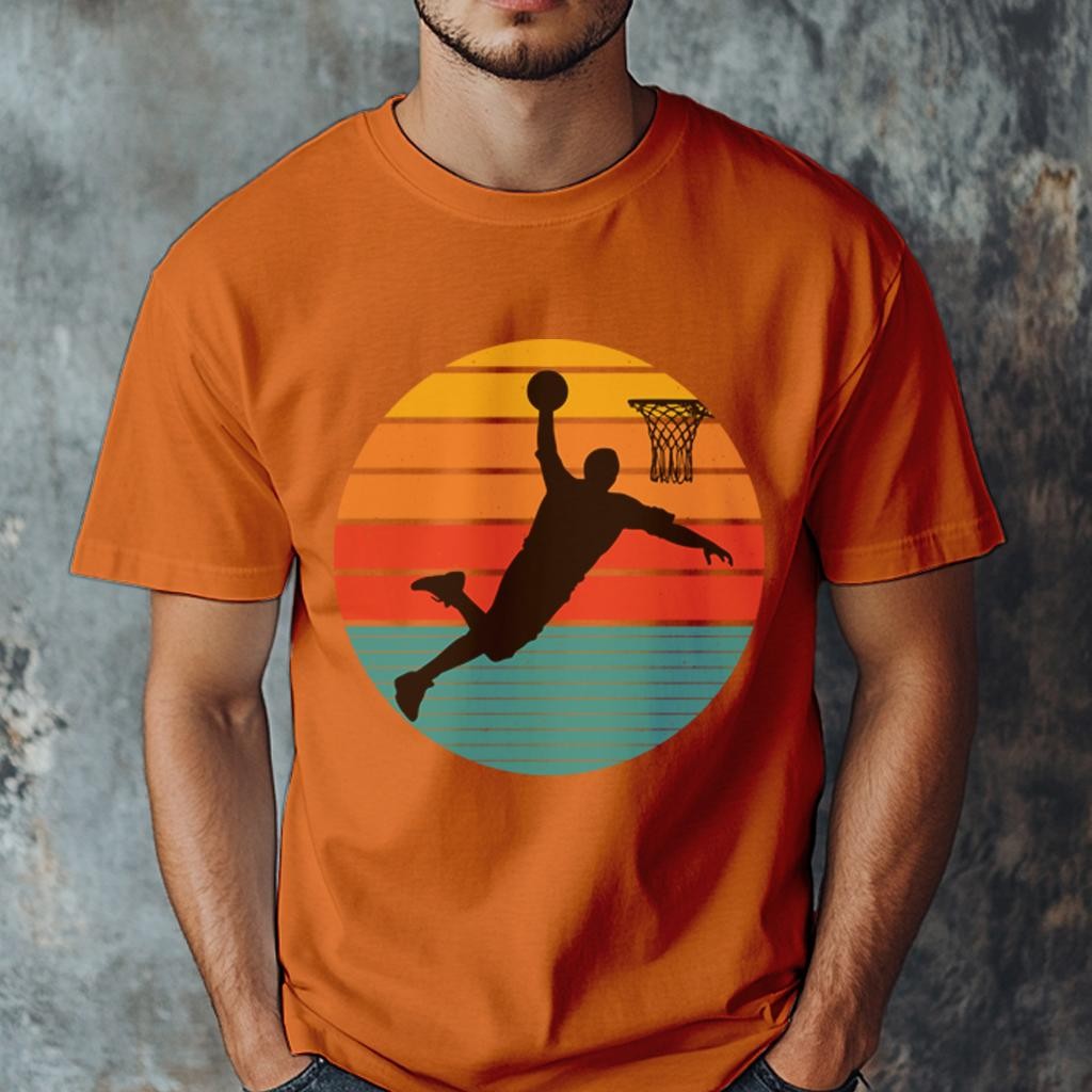 Camiseta Muška majica sa štampanim printom Cam 4007, Narandžasta