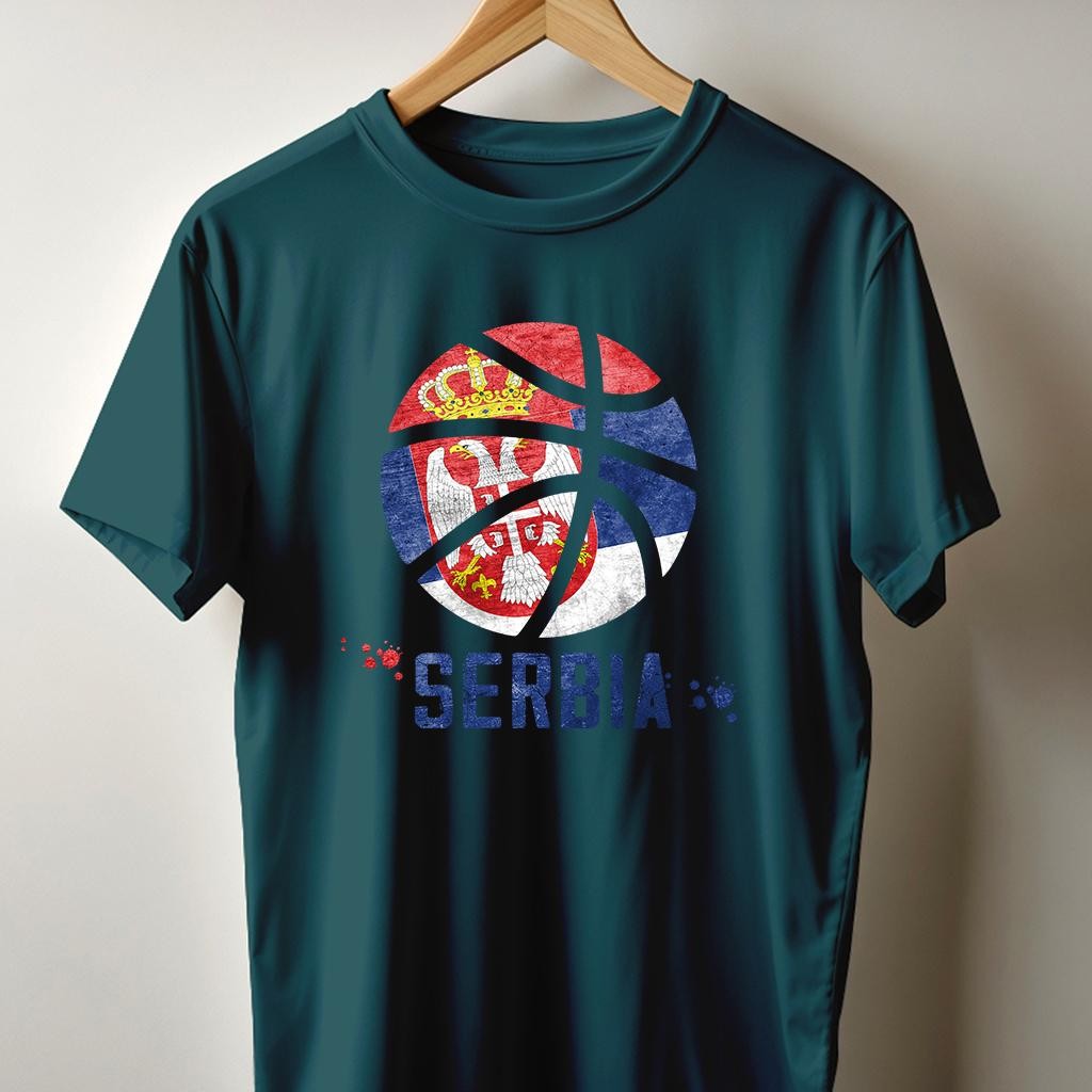 Camiseta Muška majica sa štampanim printom Cam 993, Petrolej