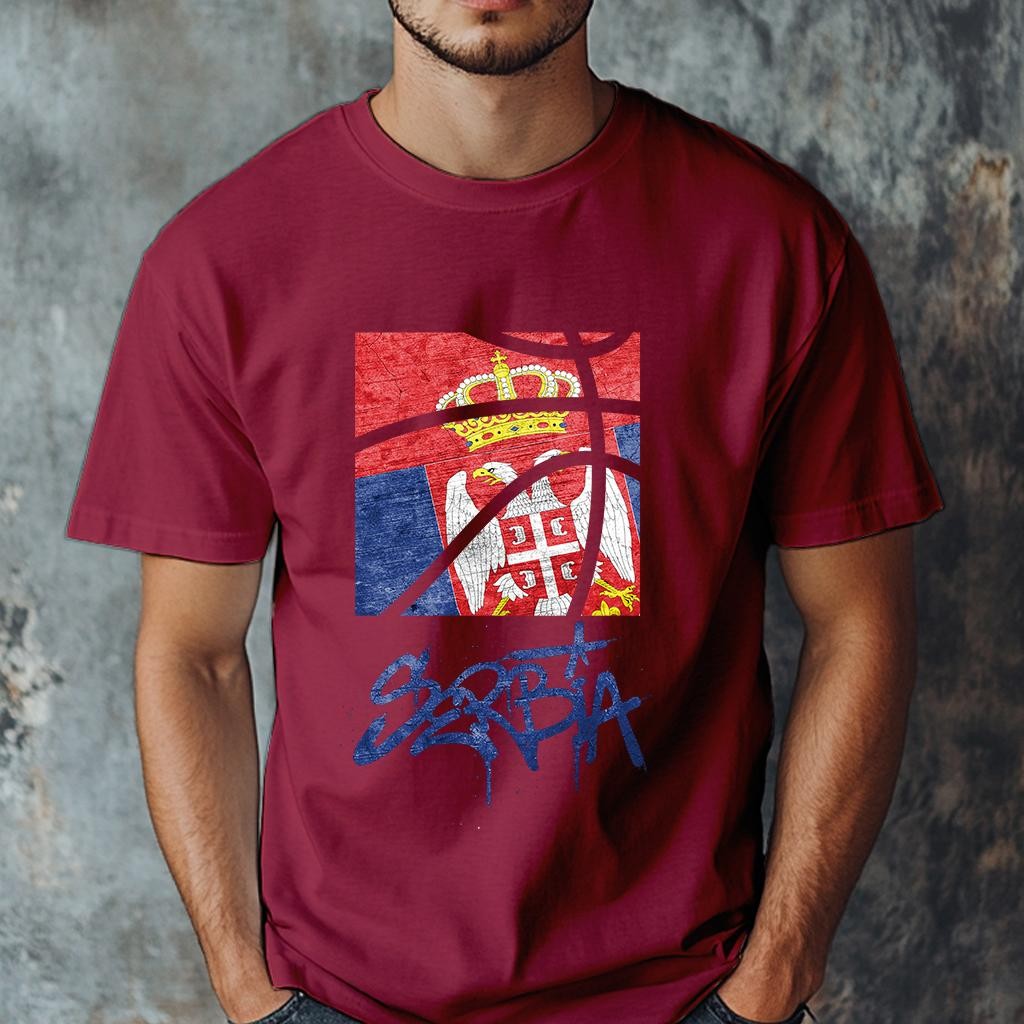 Camiseta Muška majica sa štampanim printom Cam 995, Višnja