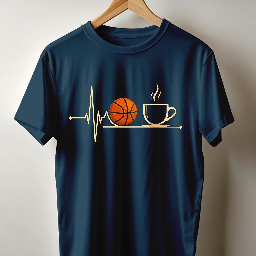 Camiseta Muška majica sa štampanim printom Cam 4010, Tamnoplava