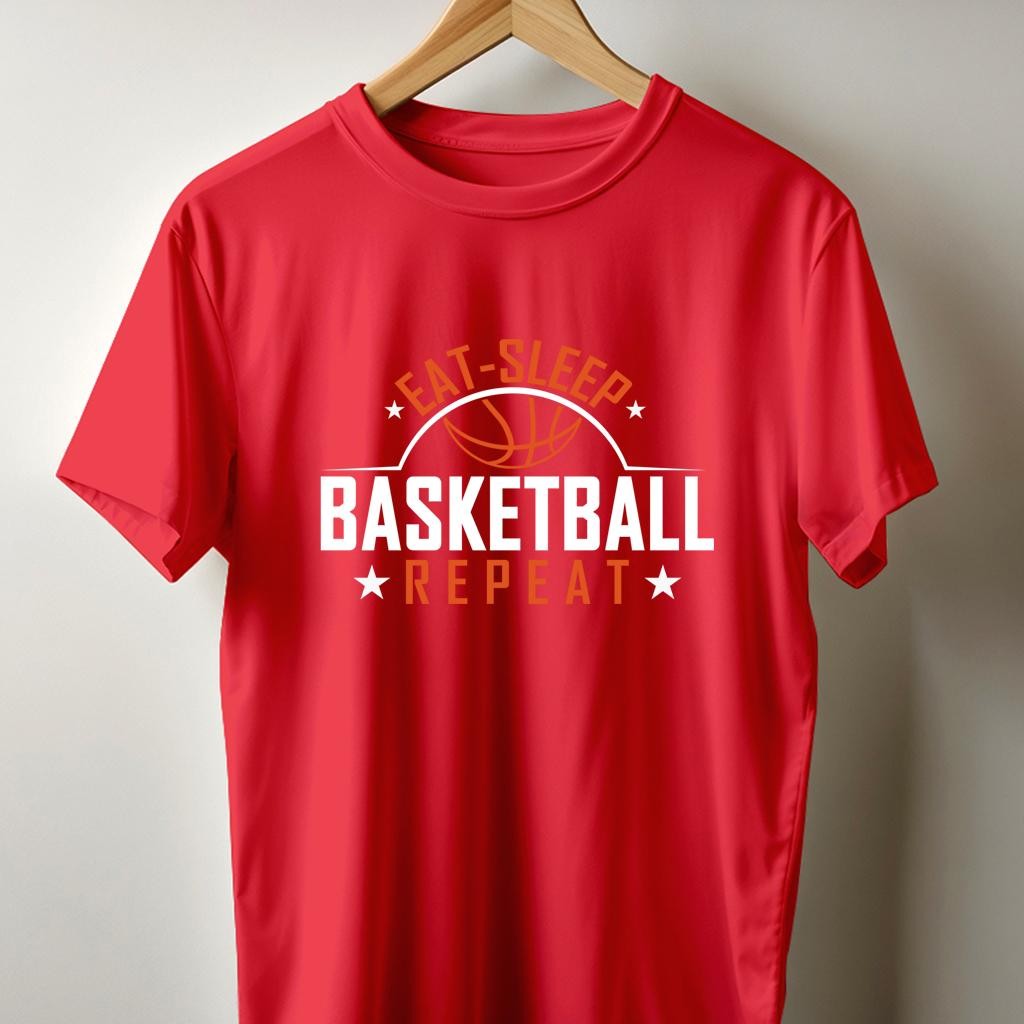 Camiseta Muška majica sa štampanim printom Cam 4009, Grimizna