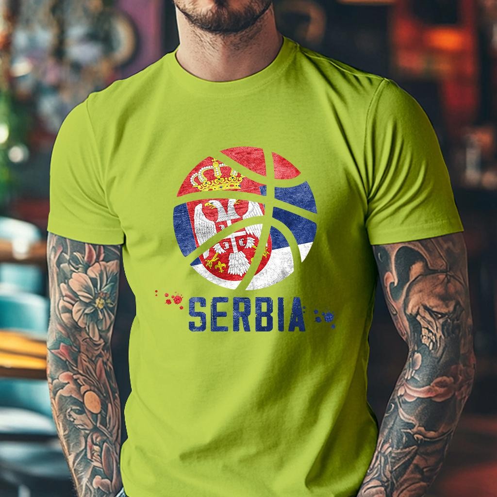 Camiseta Muška majica sa štampanim printom Cam 993, Limeta
