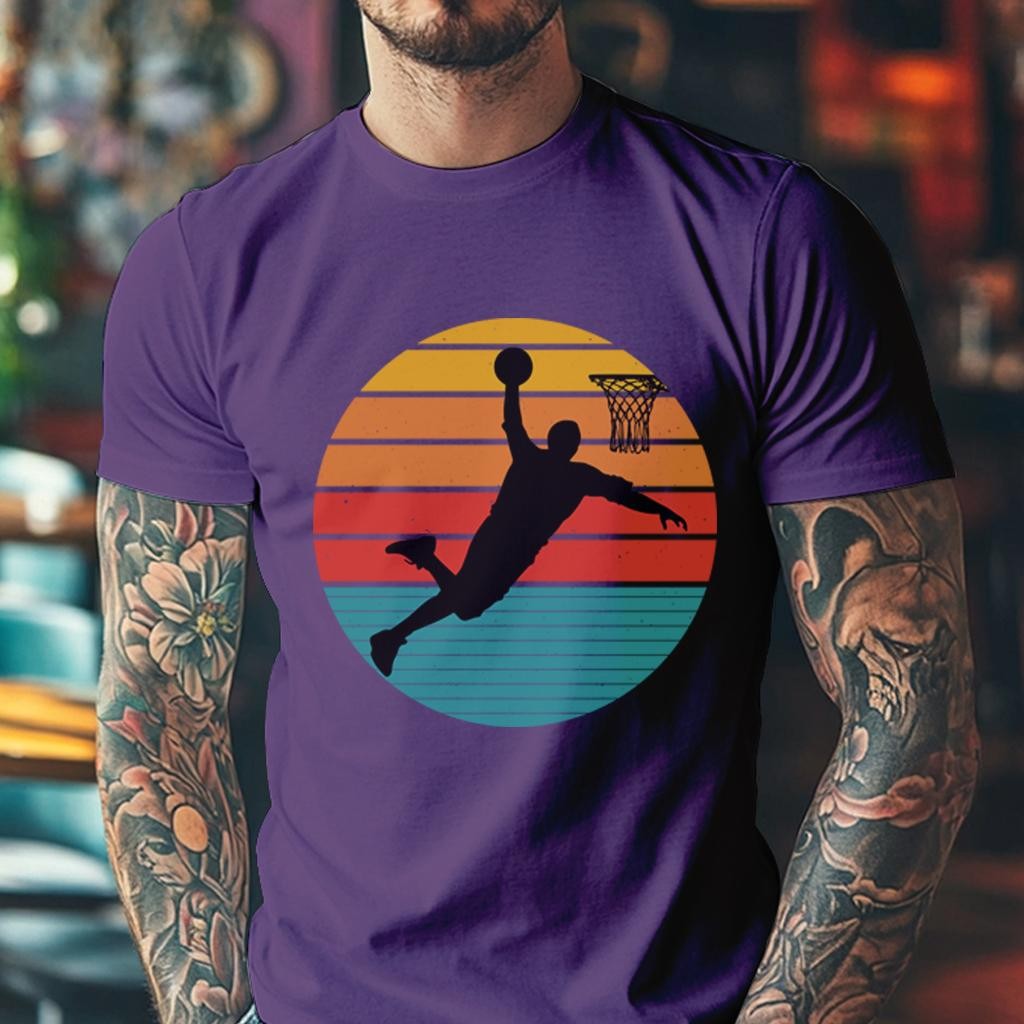 Camiseta Muška majica sa štampanim printom Cam 4007, Patlidžan