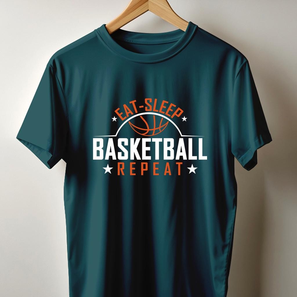 Camiseta Muška majica sa štampanim printom Cam 4009, Petrolej