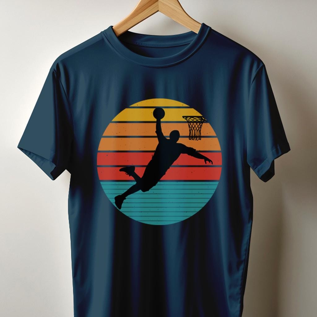 Camiseta Muška majica sa štampanim printom Cam 4007, Tamnoplava