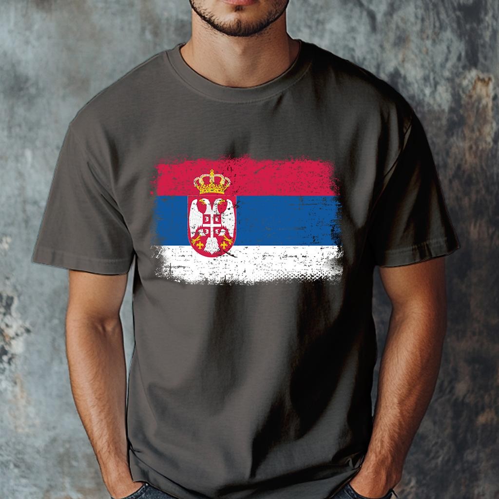 Camiseta Muška majica sa štampanim printom Cam 997, Smeđa