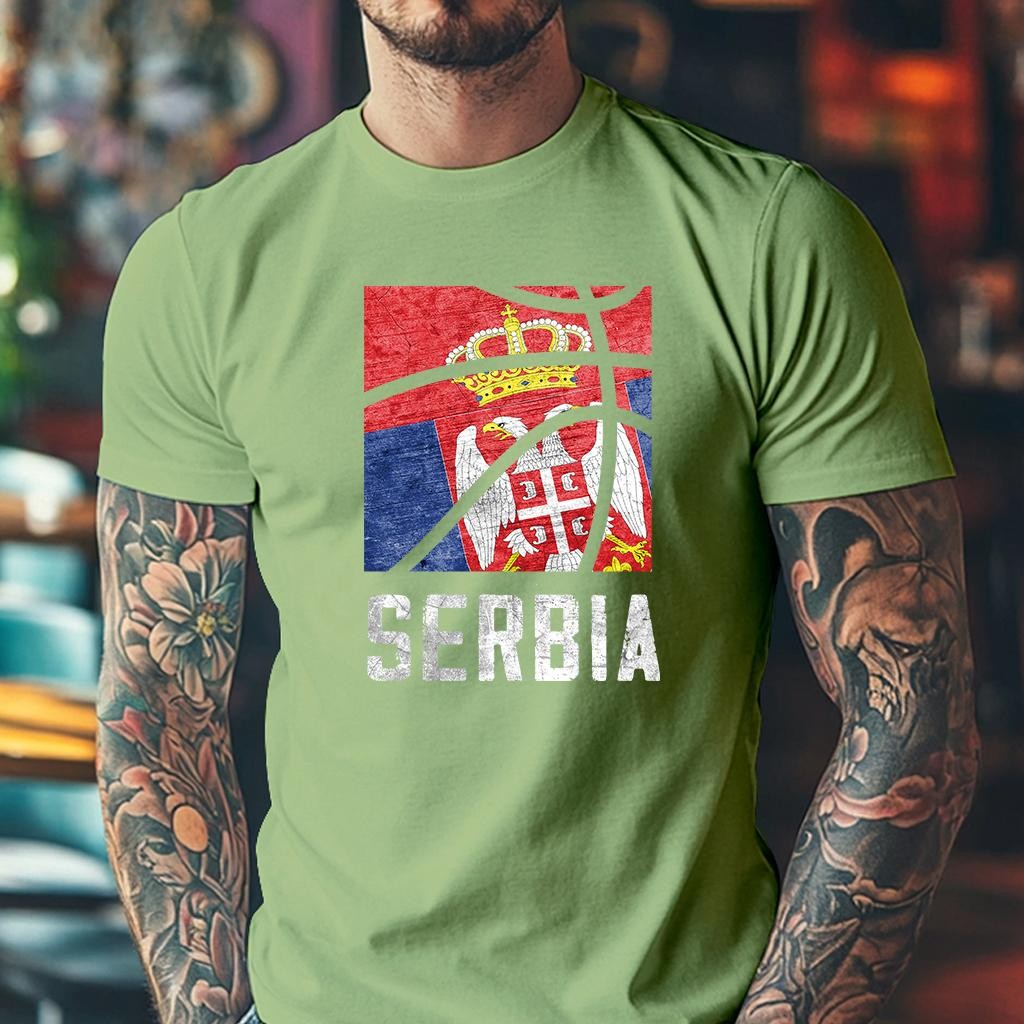 Camiseta Muška majica sa štampanim printom Cam 994, Svetlozelena