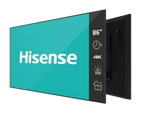 Hisense Interaktivni displej 86GM50D, 86'', 4K UHD, 500 nita, 18/7, Crni