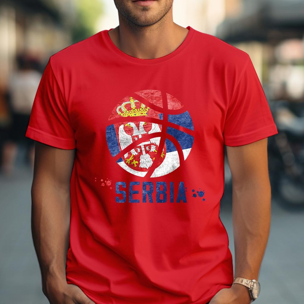 Camiseta Muška majica sa štampanim printom Cam 993, Grimizna