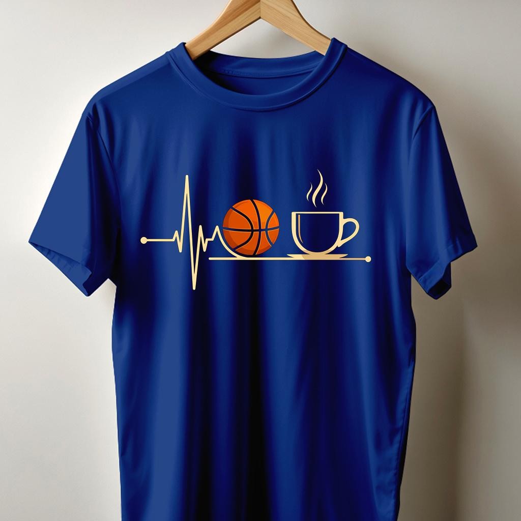 Camiseta Muška majica sa štampanim printom Cam 4010, Indigo