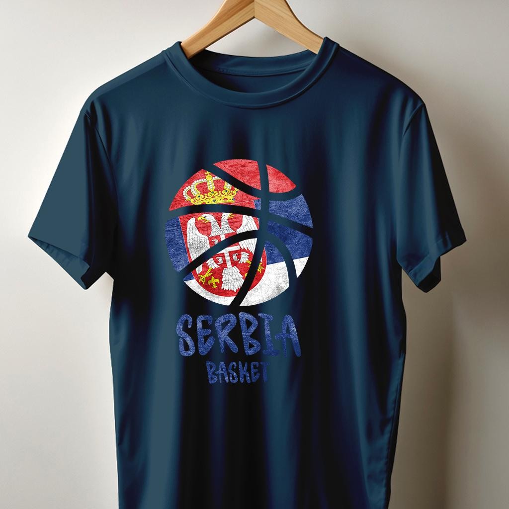 Camiseta Muška majica sa štampanim printom Cam 996, Tamnoplava