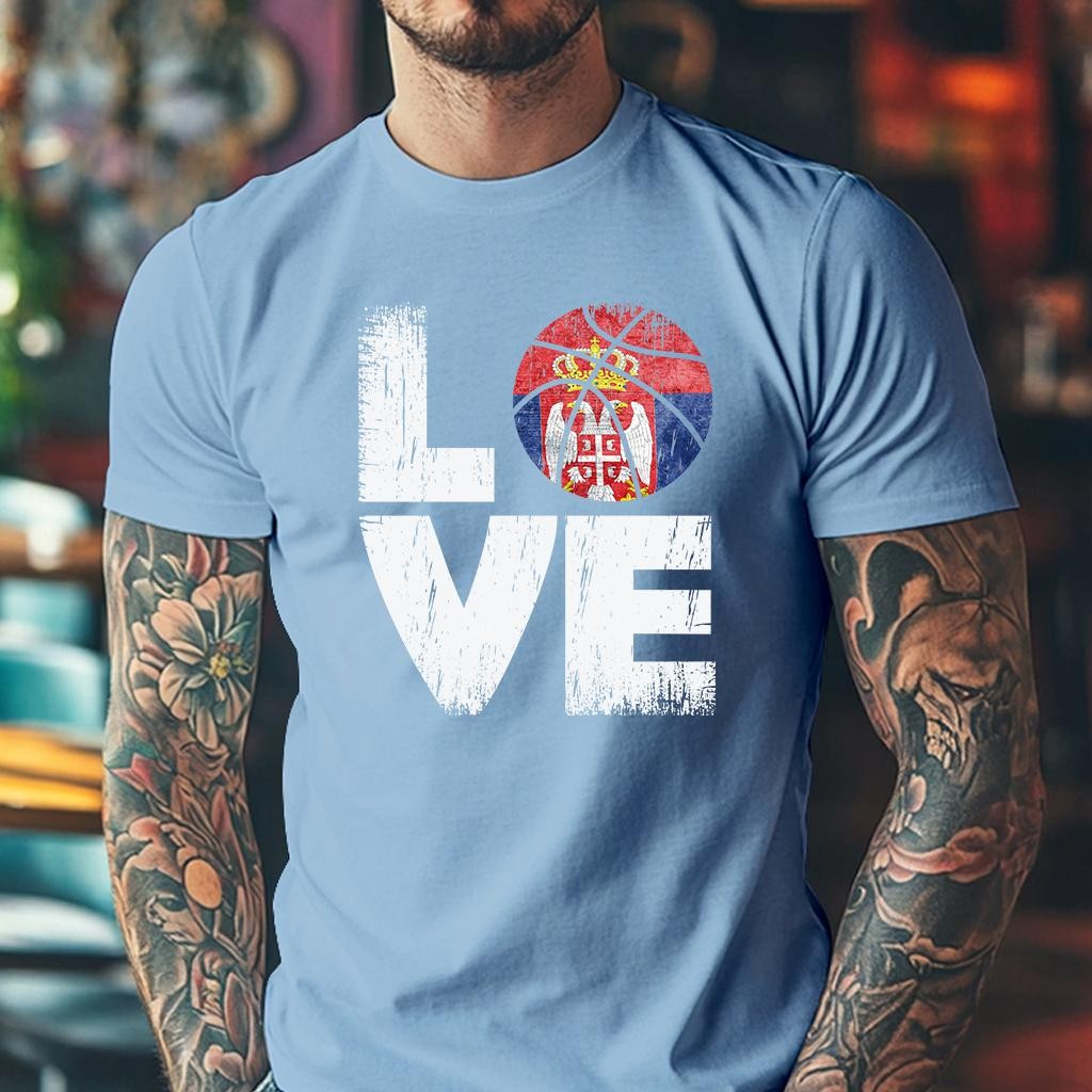 Camiseta Muška majica sa štampanim printom Cam 998, Cijan