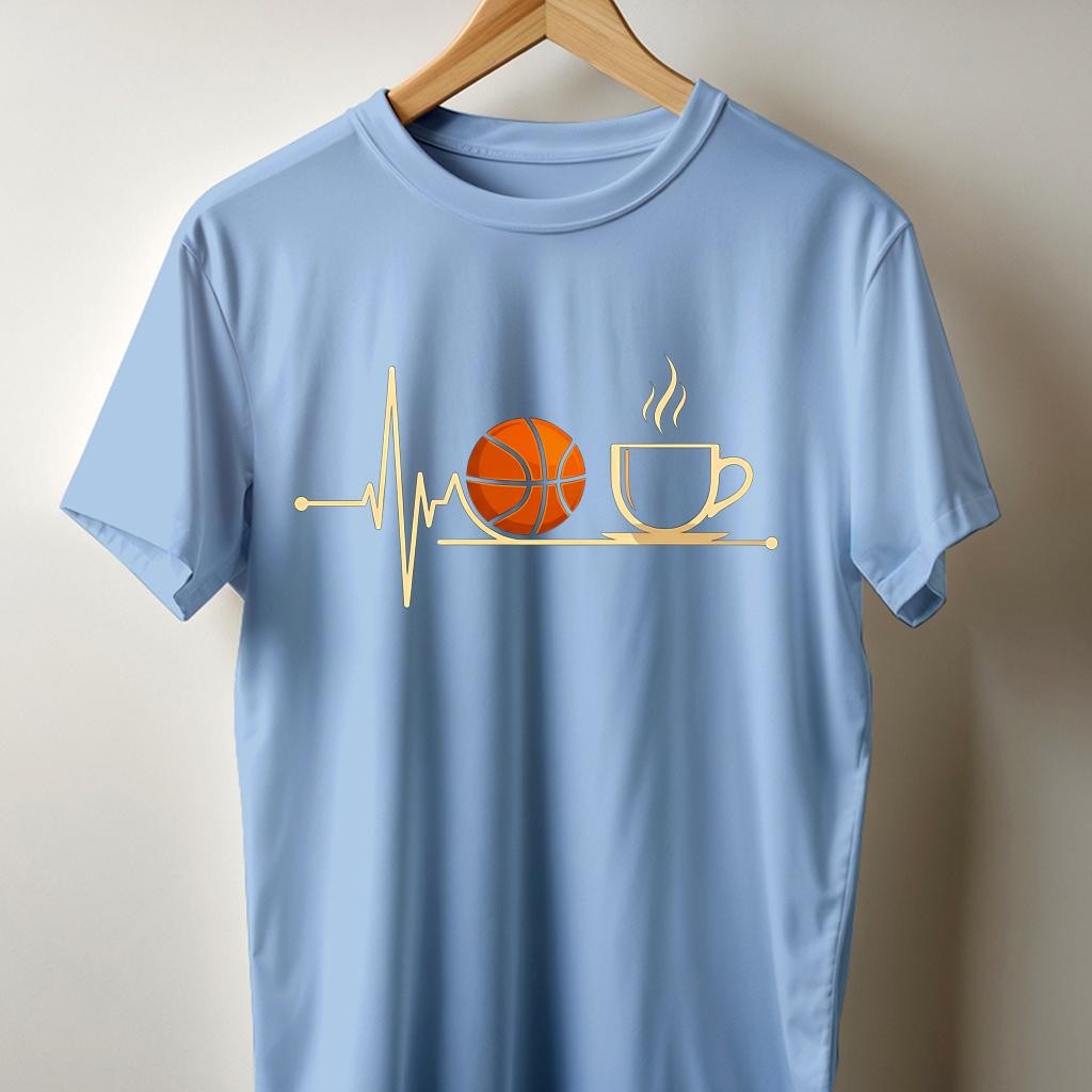 Camiseta Muška majica sa štampanim printom Cam 4010, Cijan
