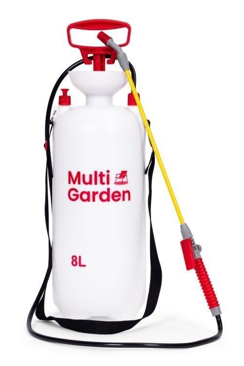 Baštenska ručna prskalica sa pritiskom 8l, 2.2-2.5 bar, Dugačak nastavak, Pumpa sa klipom