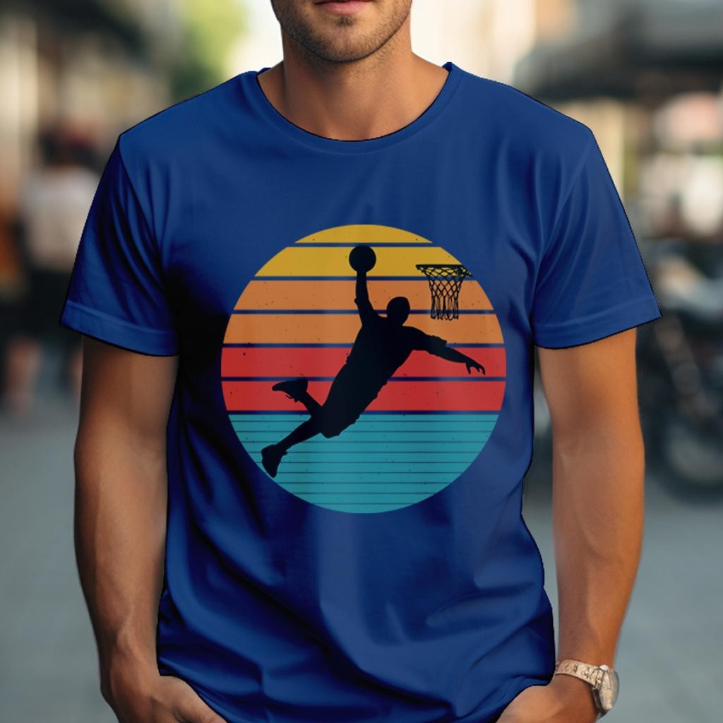 Camiseta Muška majica sa štampanim printom Cam 4007, Borovnica