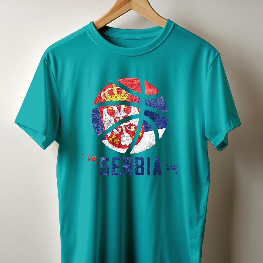 Camiseta Muška majica sa štampanim printom Cam 993, Tirkizna