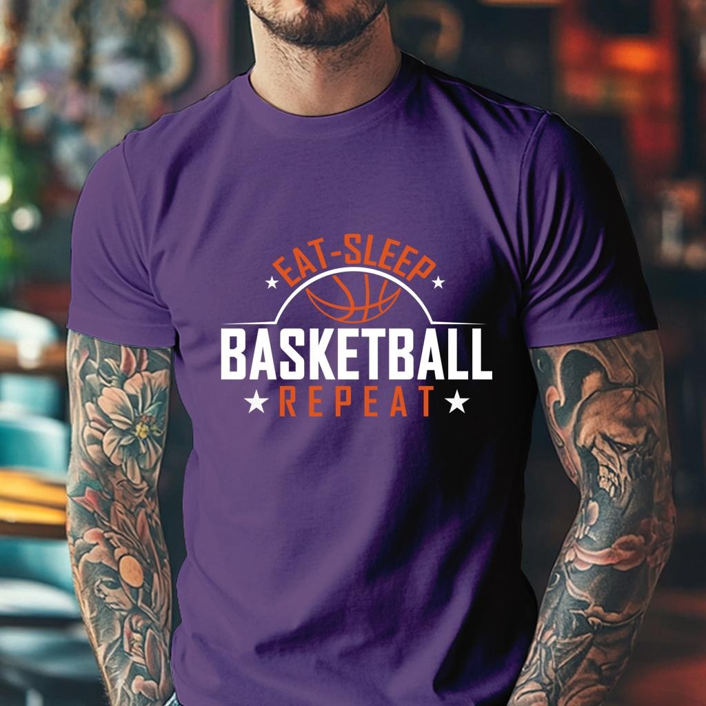 Camiseta Muška majica sa štampanim printom Cam 4009, Patlidžan