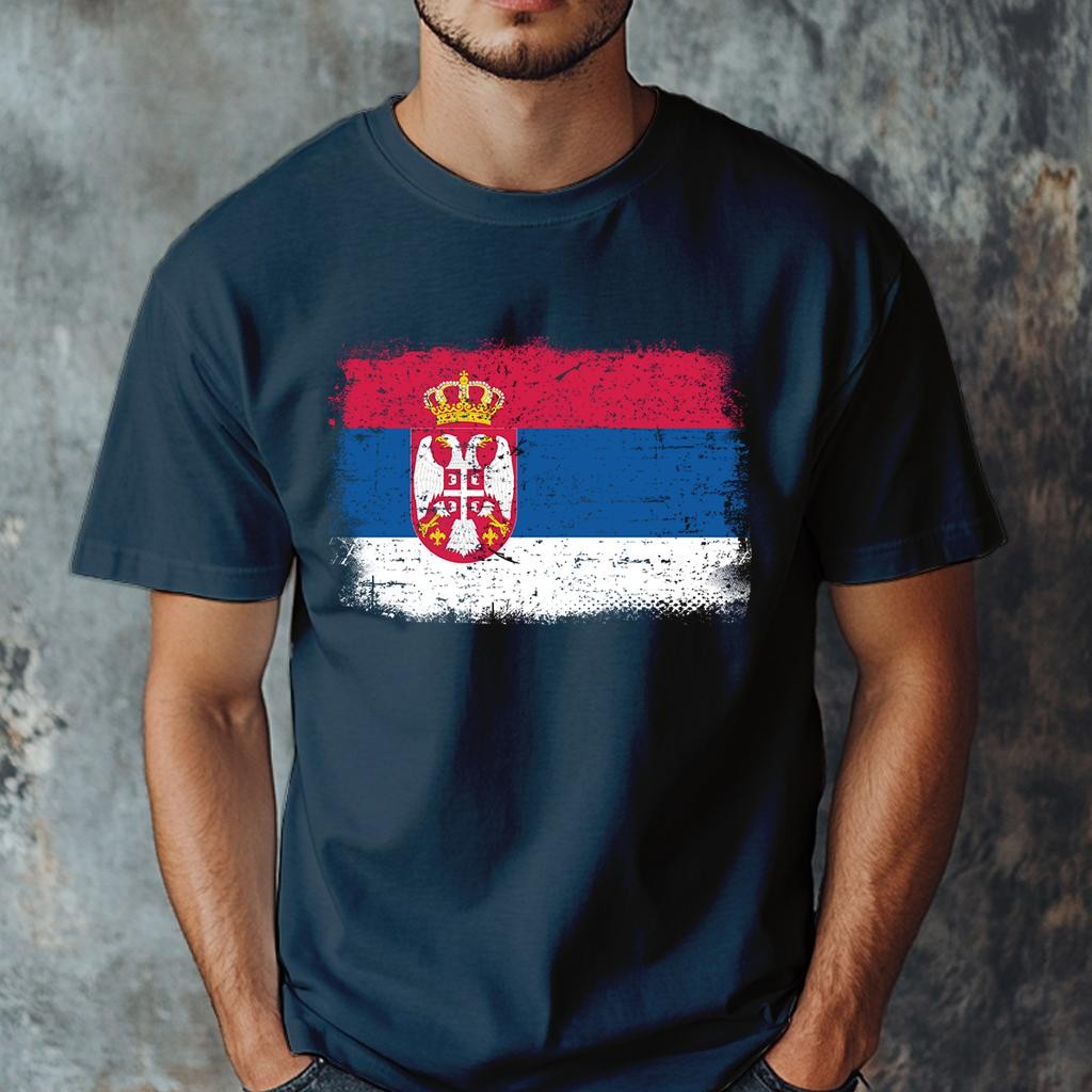 Camiseta Muška majica sa štampanim printom Cam 997, Teget