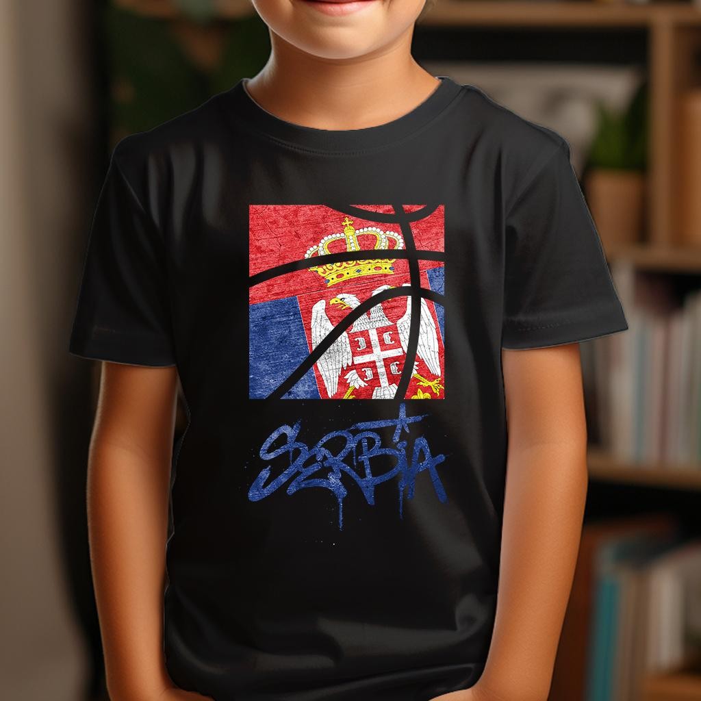 Camiseta Dečija majica sa štampanim printom Cam 995, Crna