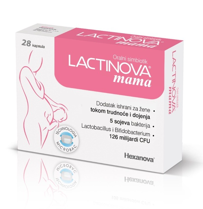 Hexanova Lactinova mama, 28 kapsula