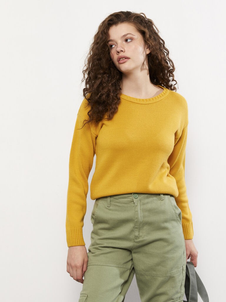 LC Waikiki Ženski džemper W2BY20Z8-FFY, Žuti