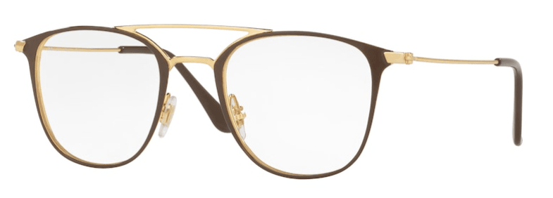 Ray-Ban Okvir za naočare 0RX6377 2905 48, Ženski, Braon