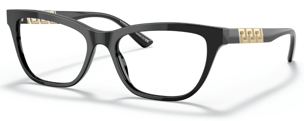 VERSACE Okvir za naočare 0VE3318 GB1 54, Ženski, Crni