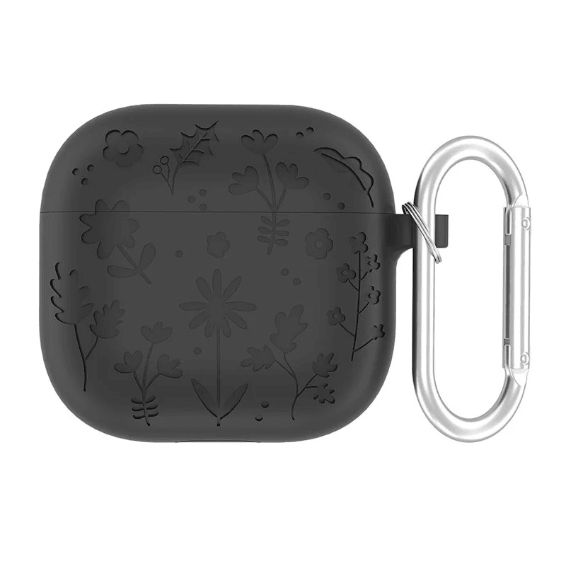 Zaštitna futrola Flower za AirPods 4, Crna