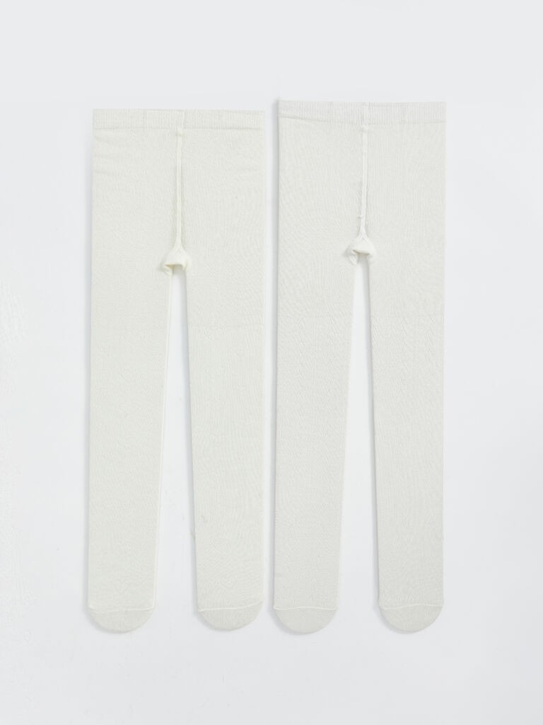 LC Waikiki Hulahopke za devojčice S53620Z1-Q6K, 2 para, Bele