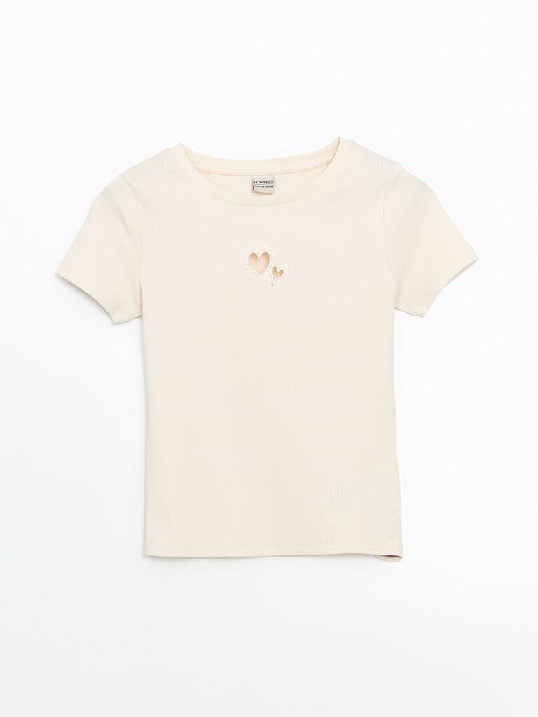 LC Waikiki Majica za devojčice, S58052Z4-FRC, Bež