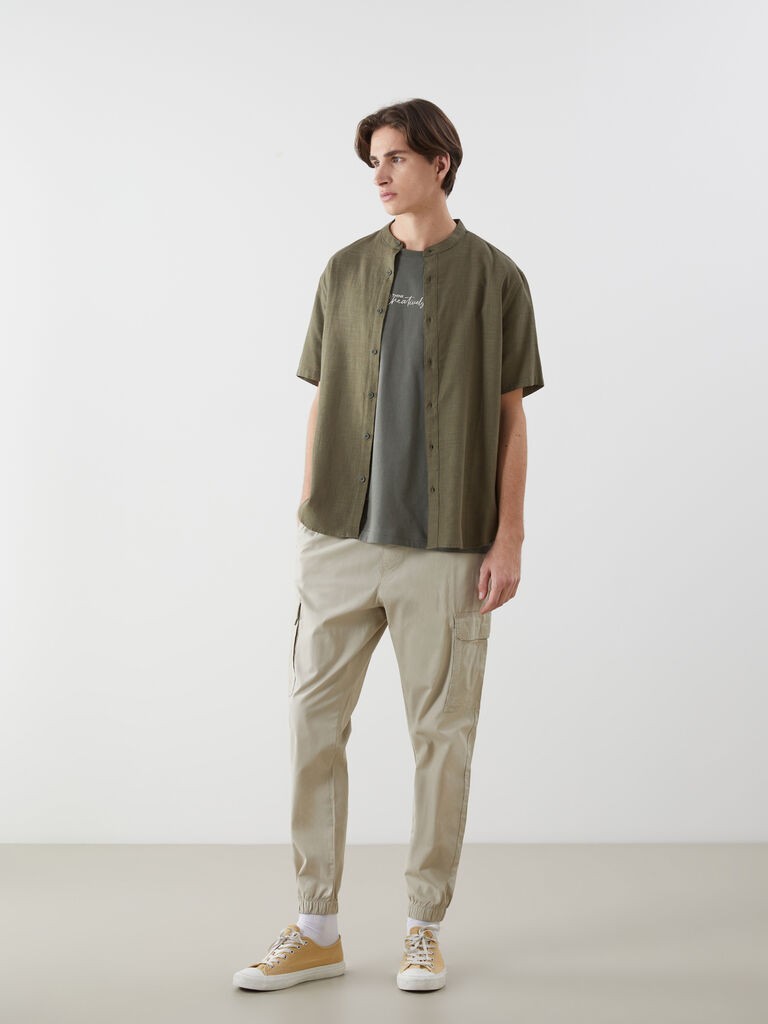 LC Waikiki Muške pantalone S5HF14Z8-S9M, Kargo, Bež