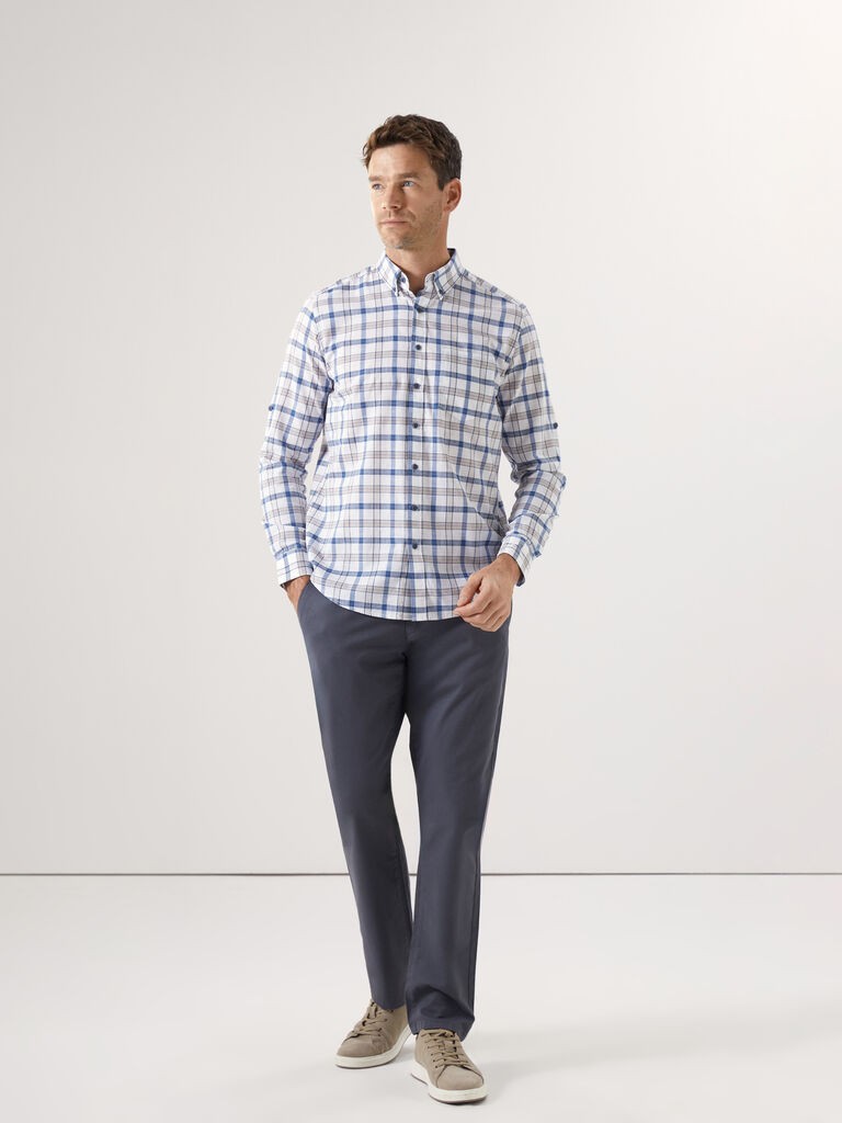 LC Waikiki Muške pantalone S50564Z8-JQN, Chino, Tamnosive