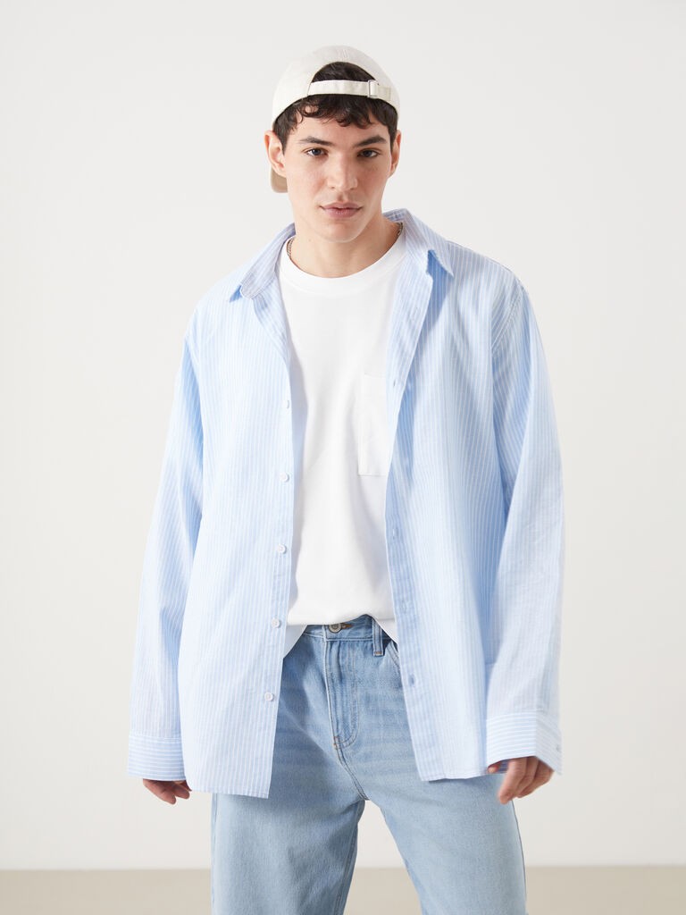 LC Waikiki Muška košulja S5FD22Z8-LEN, Plava