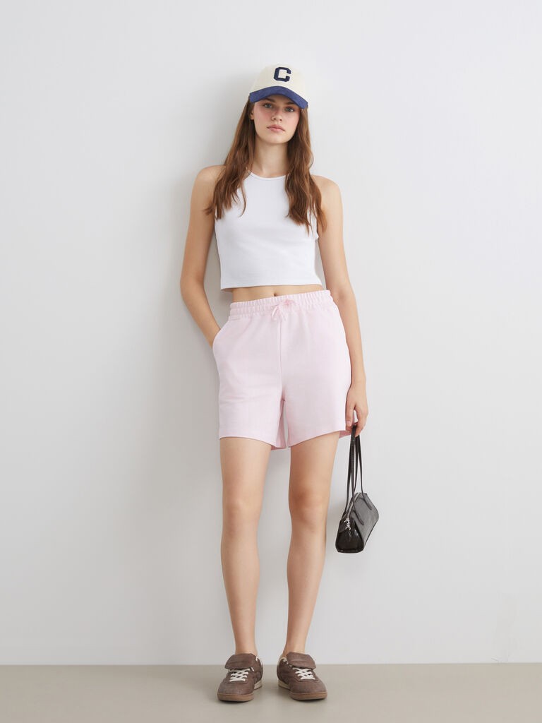 LC Waikiki Ženski šorts S5RG58Z8-Z1C, Roze