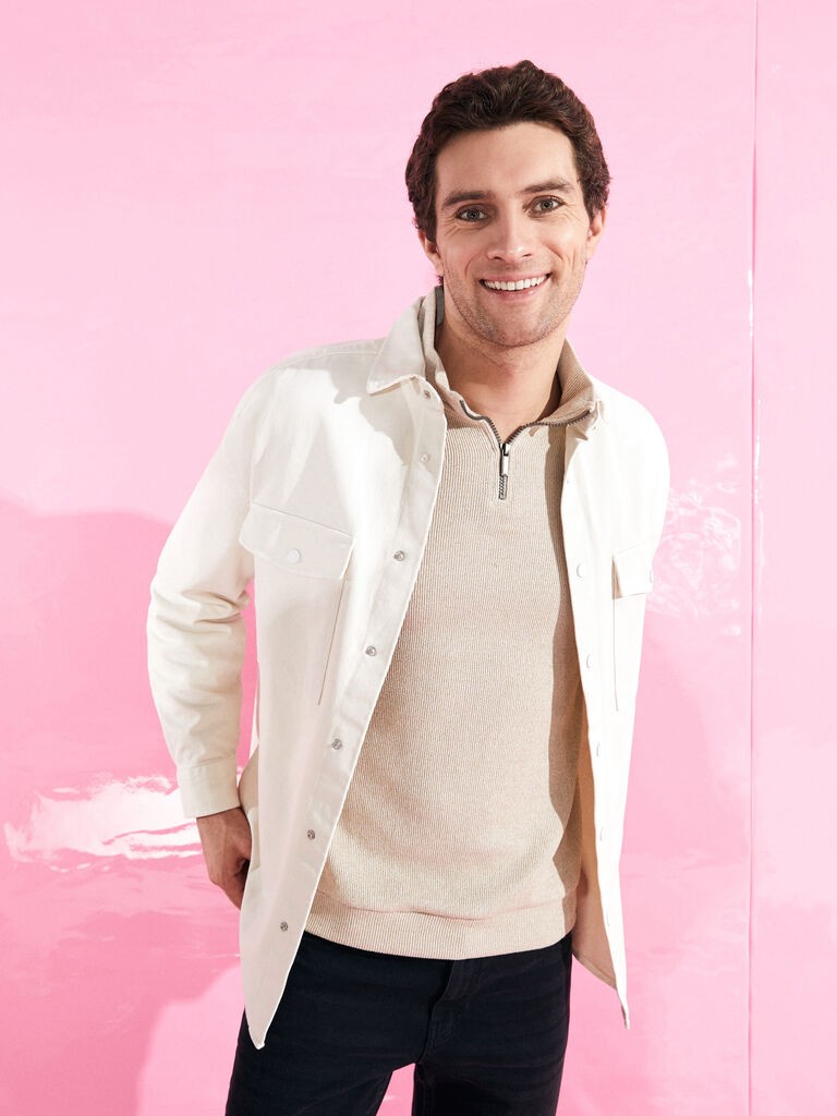 LC Waikiki Muška košulja S31459Z8-FWZ, Bež