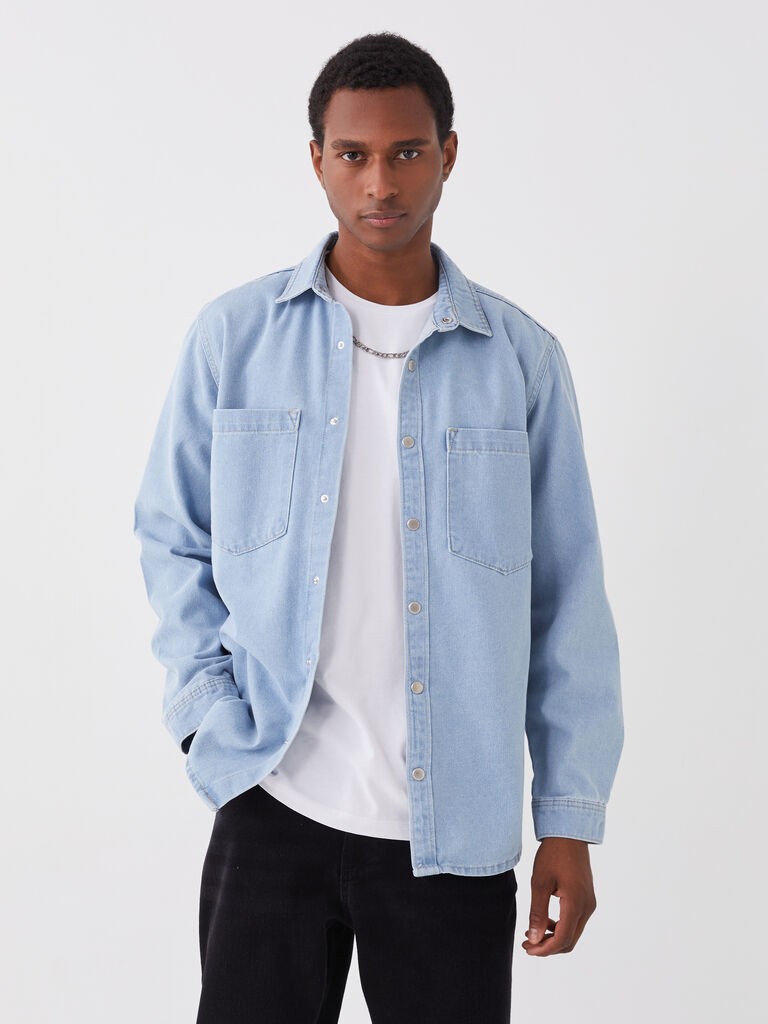 LC Waikiki Muška košulja S3IR58Z8-311, Svetloplava