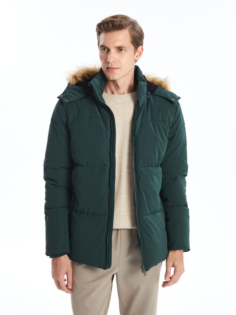 LC Waikiki Muška jakna W4DK82Z8-SQW, Zelena