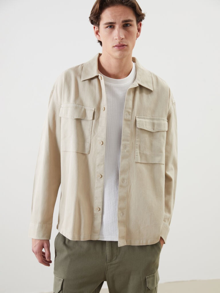 LC Waikiki Muška košulja S51841Z8-J1L, Bež