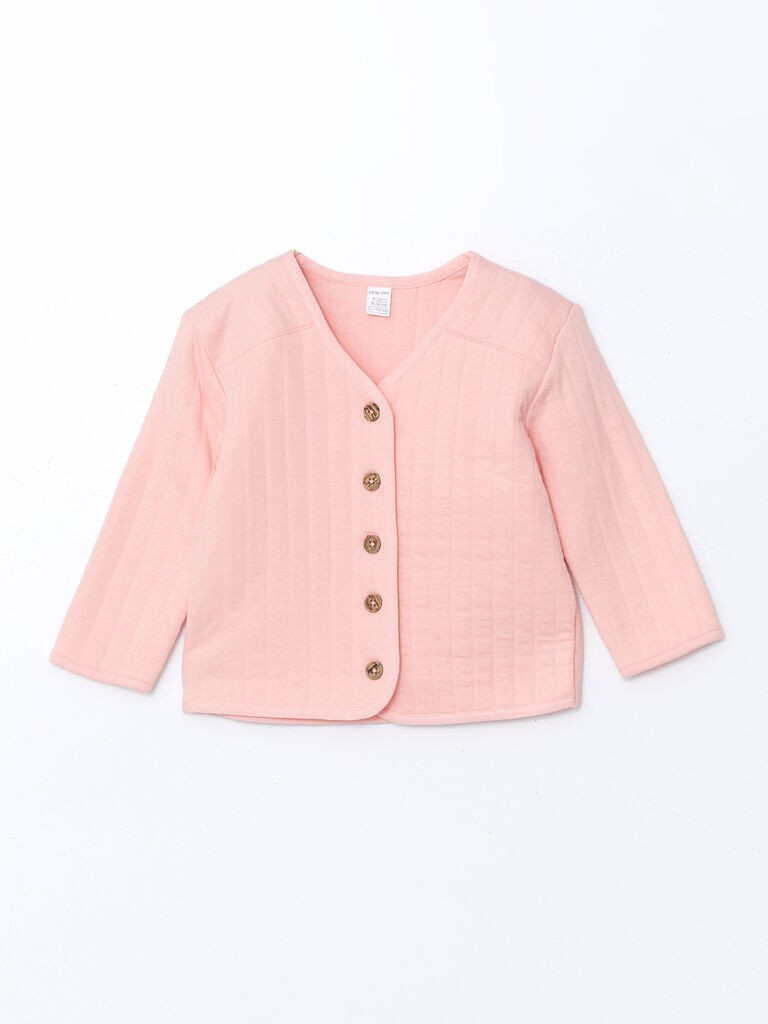 LC Waikiki Kardigan za devojčice S51235Z1-VHL, Roze