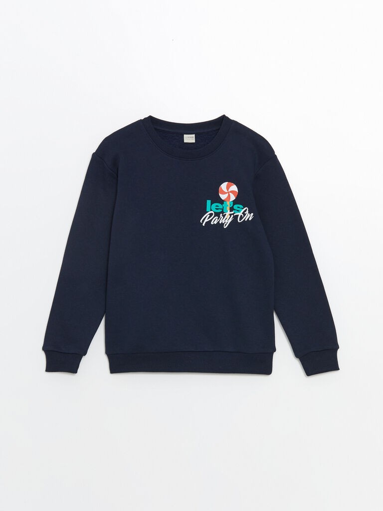 LC Waikiki Duks za dečake W4CE48Z4-DWP, Okrugli izrez, Teget