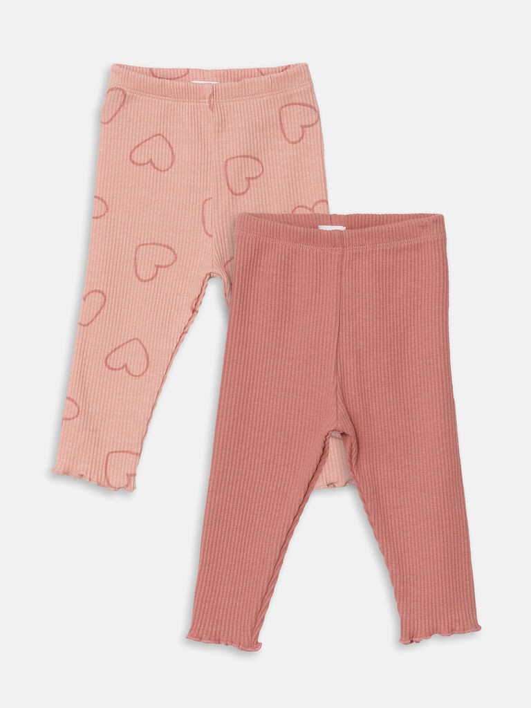 LC Waikiki Helanke za devojčice W4DA17Z1-RSS, 2 komada, Roze