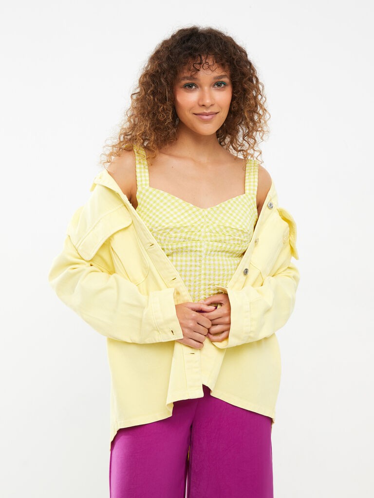 LC Waikiki Ženski crop top S2HJ64Z8-LRR, Žuti