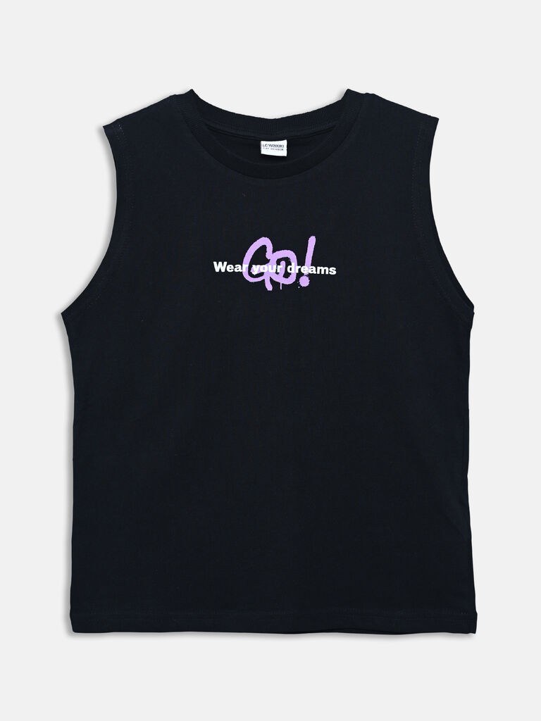 LC Waikiki Majica za dečake bez rukava S5IO81Z4-CVL, Crna