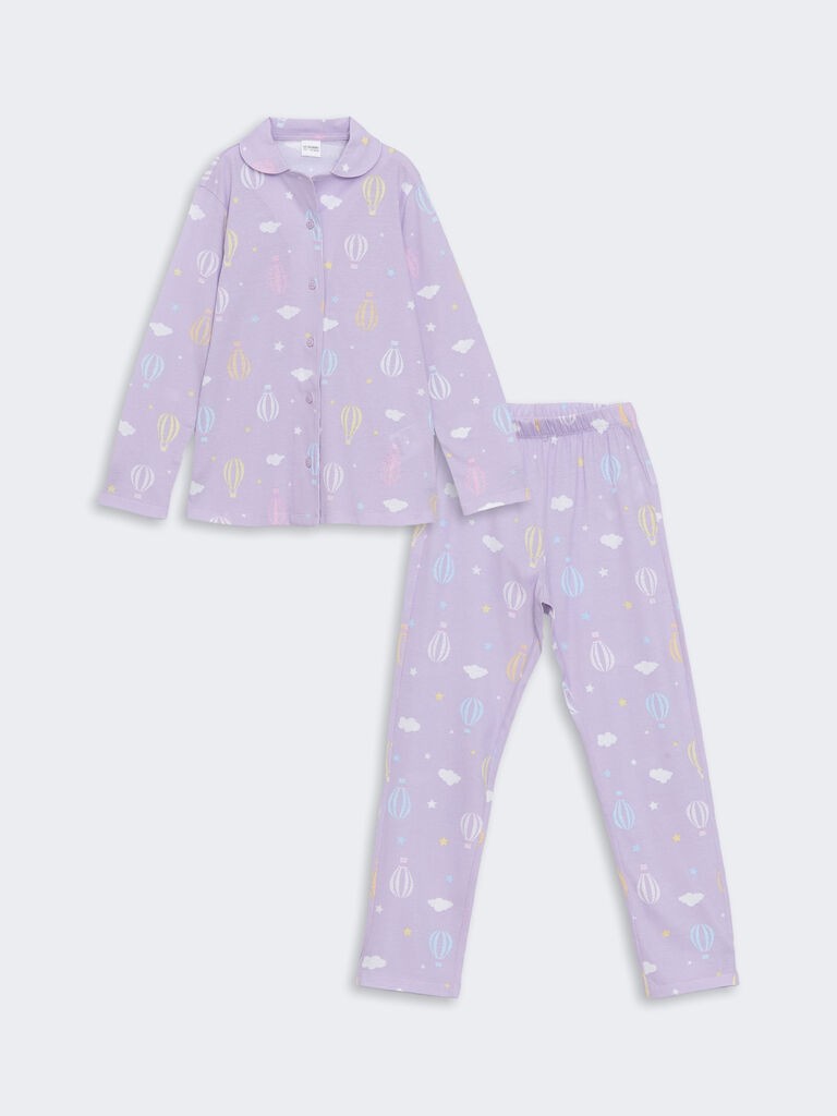 LC Waikiki Pidžama za devojčice, S51286Z4-LSC, Lavanda