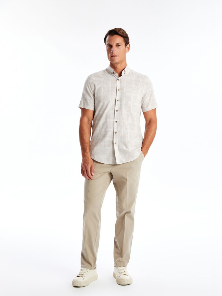 LC Waikiki Muške pantalone S4NM01Z8-S2N, Chino, Bež