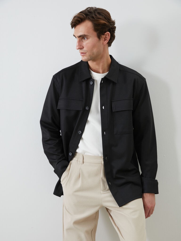 LC Waikiki Muška košulja S59156Z8-CVL, Crna